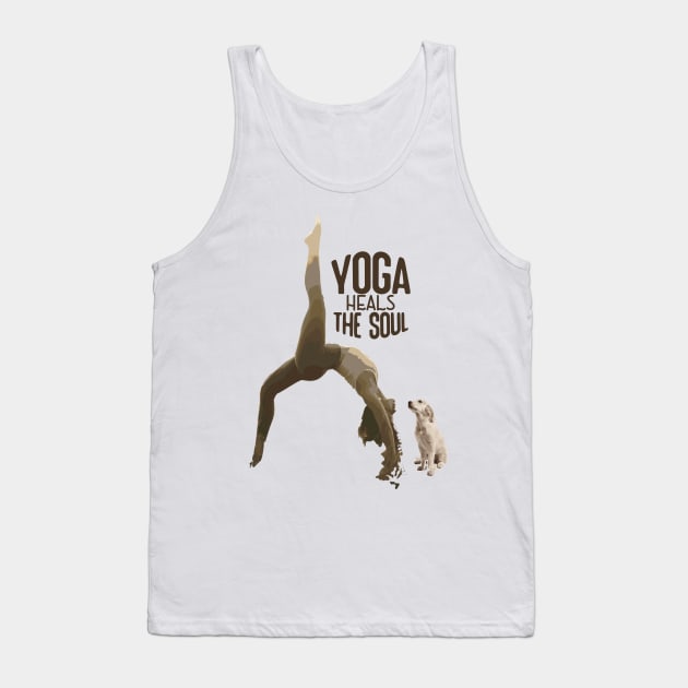 yoga heals the soul Tank Top by siano